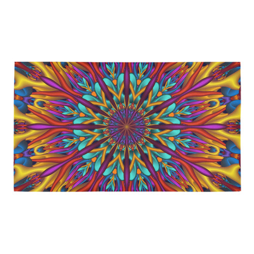 Amazing colors fractal mandala Bath Rug 16''x 28''