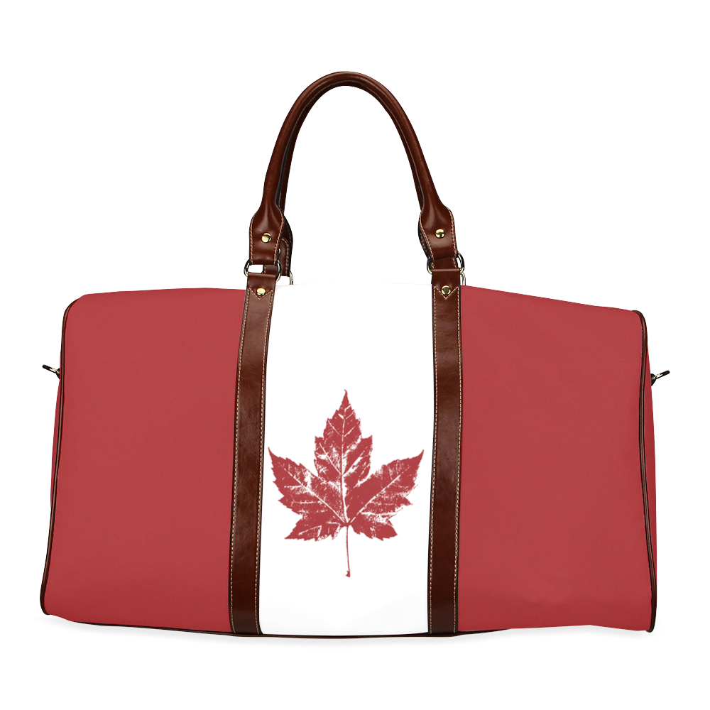 Cool Canada Flag Travel Bags Waterproof Travel Bag/Small (Model 1639)