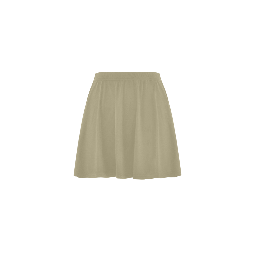 simply beige Mini Skating Skirt (Model D36)