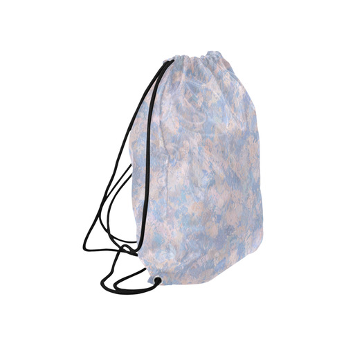 Rose Quartz and Serenity Blue Large Drawstring Bag Model 1604 (Twin Sides)  16.5"(W) * 19.3"(H)