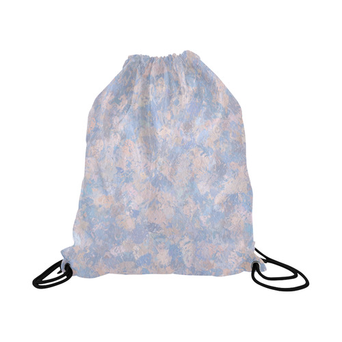 Rose Quartz and Serenity Blue Large Drawstring Bag Model 1604 (Twin Sides)  16.5"(W) * 19.3"(H)