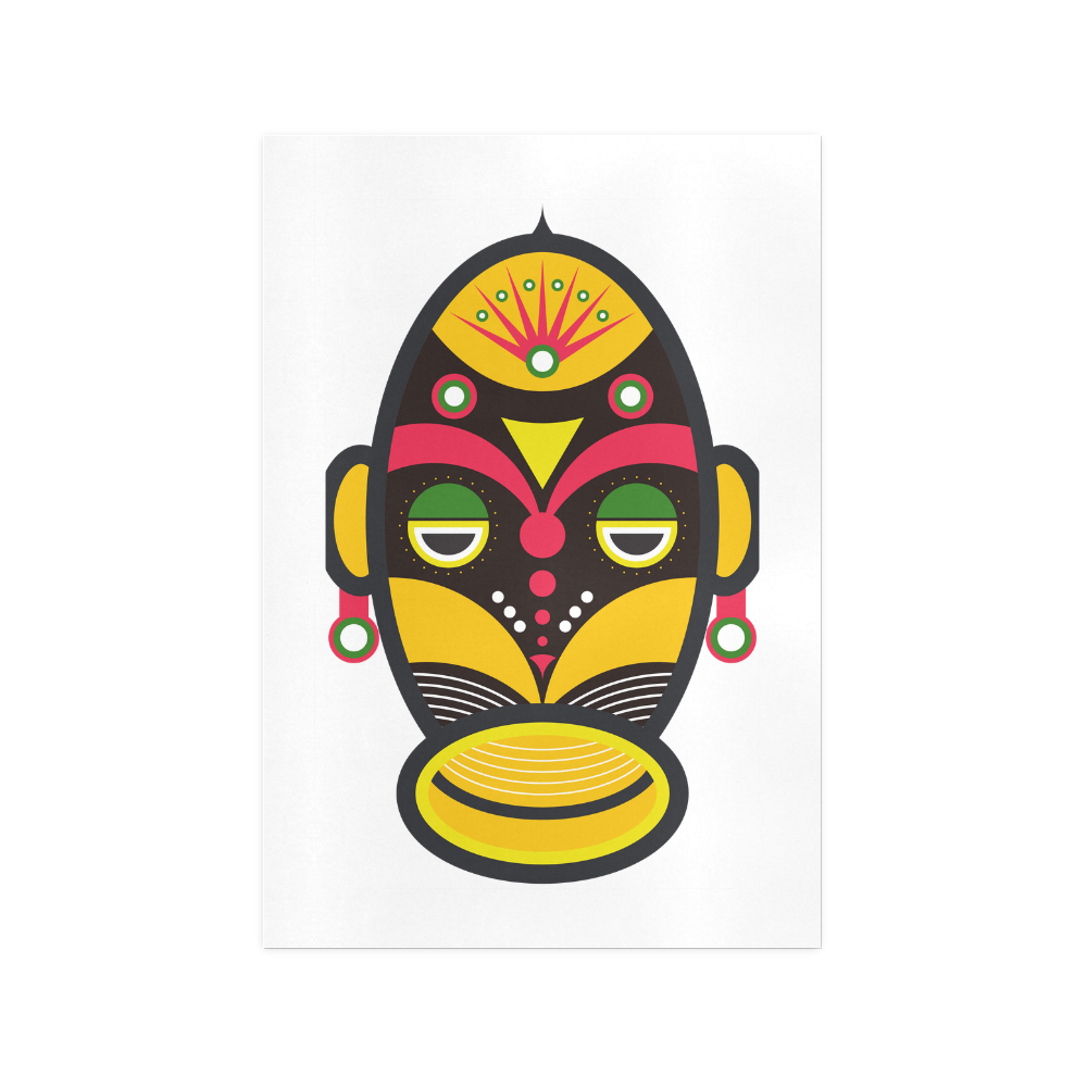 African Traditional Mask Art Print 13‘’x19‘’