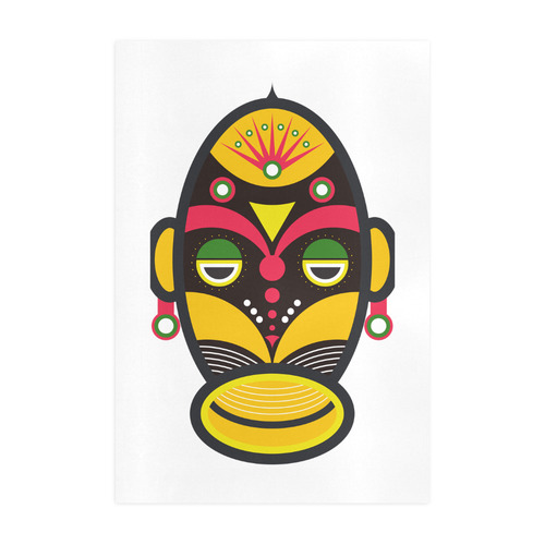 African Traditional Mask Art Print 19‘’x28‘’