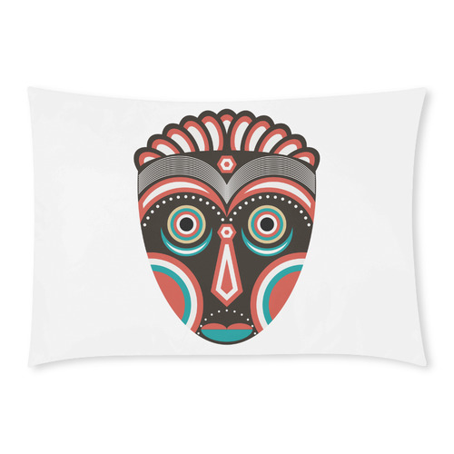Lulua Ethnic  Mask Custom Rectangle Pillow Case 20x30 (One Side)