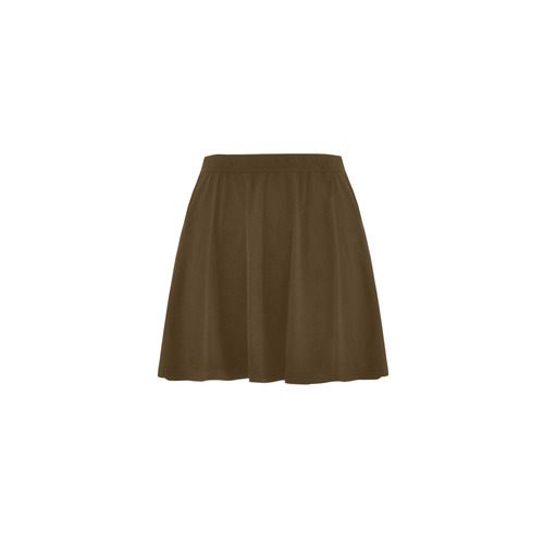simply brown Mini Skating Skirt (Model D36)