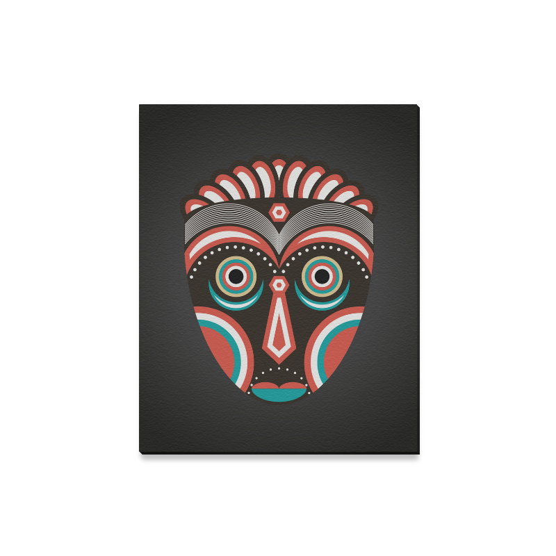 Lulua Ethnic Tribal Mask Canvas Print 16"x20"