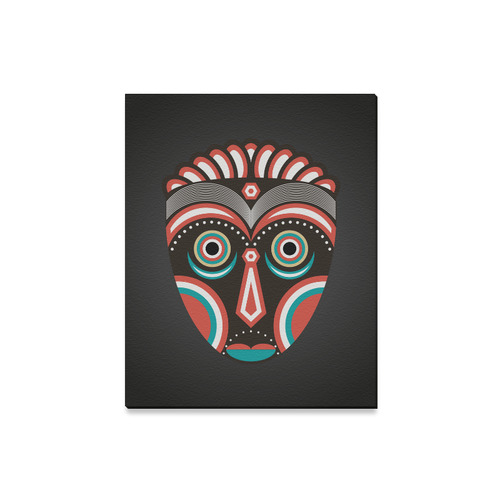 Lulua Ethnic Tribal Mask Canvas Print 16"x20"
