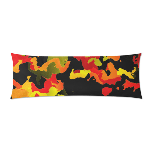 new modern camouflage F by JamColors Custom Zippered Pillow Case 21"x60"(Two Sides)