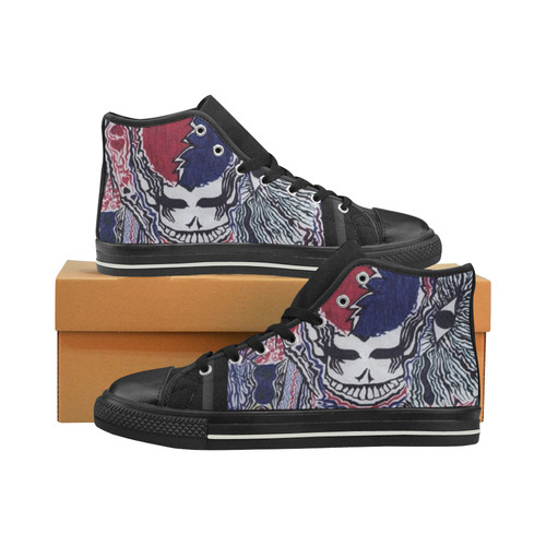 Grateful Dead Steal Your Face Men’s Classic High Top Canvas Shoes (Model 017)