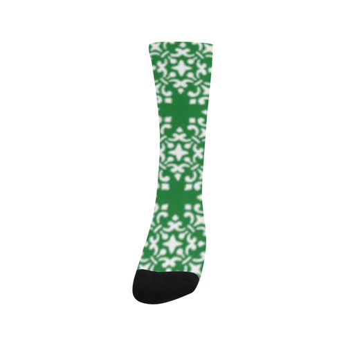 Green Damask Trouser Socks