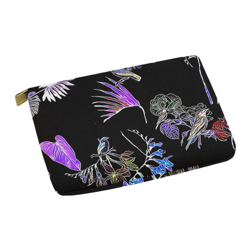 Flowers and Birds A by JamColors Carry-All Pouch 12.5''x8.5''