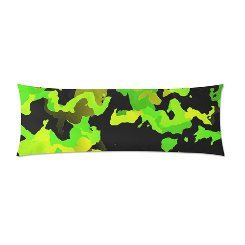 new modern camouflage E by JamColors Custom Zippered Pillow Case 21"x60"(Two Sides)