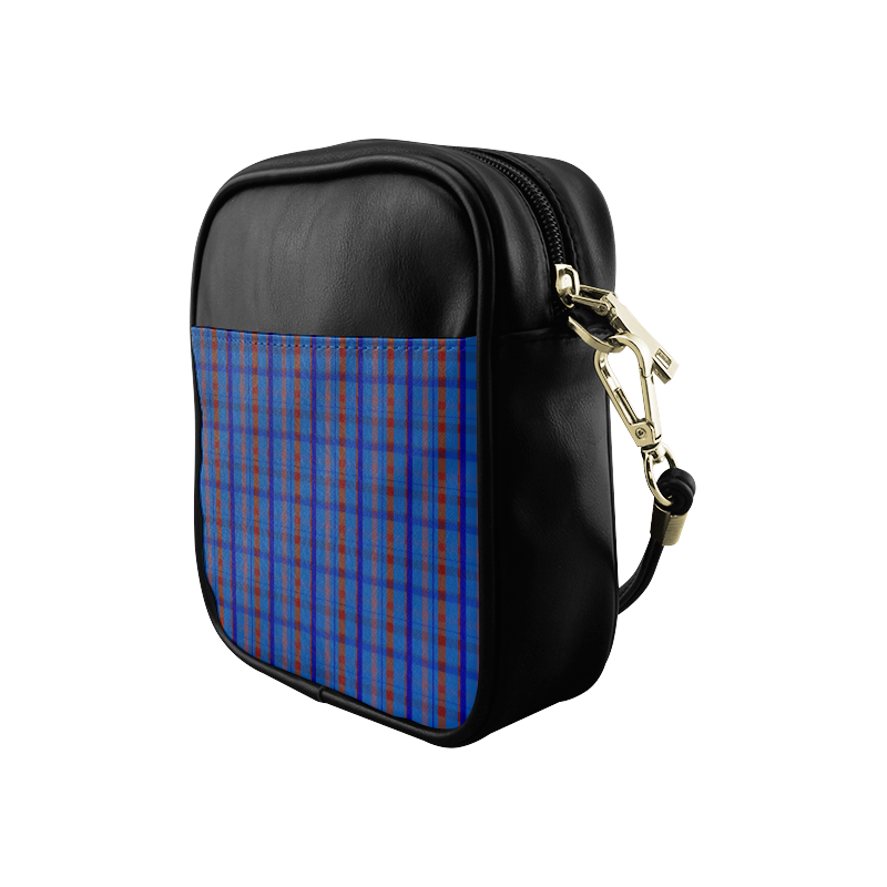 Royal Blue Plaid Hipster Style Sling Bag (Model 1627)