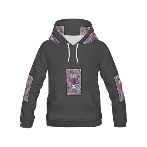 Grateful Dead Steal Your Face All Over Print Hoodie for Women (USA Size) (Model H13)