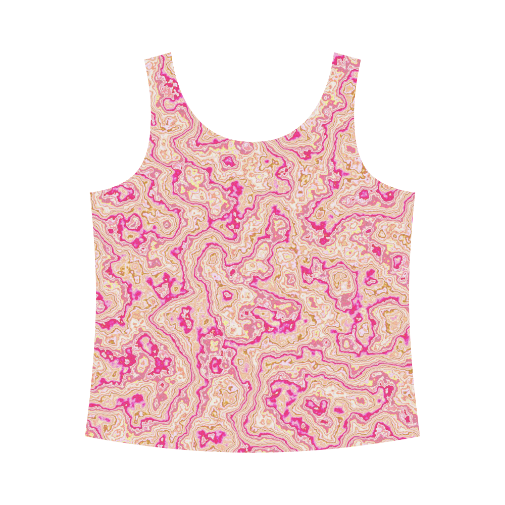 lovely marbled 1116A All Over Print Tank Top for Women (Model T43)