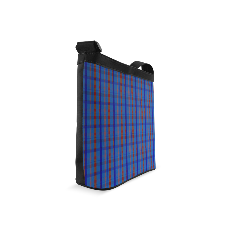 Royal Blue Plaid Hipster Style Crossbody Bags (Model 1613)