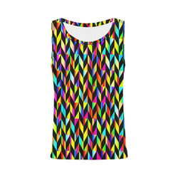 Neon Rainbow Polygon All Over Print Tank Top for Women (Model T43)