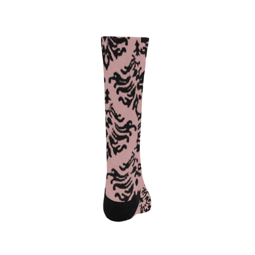 Bridal Rose Damask Trouser Socks