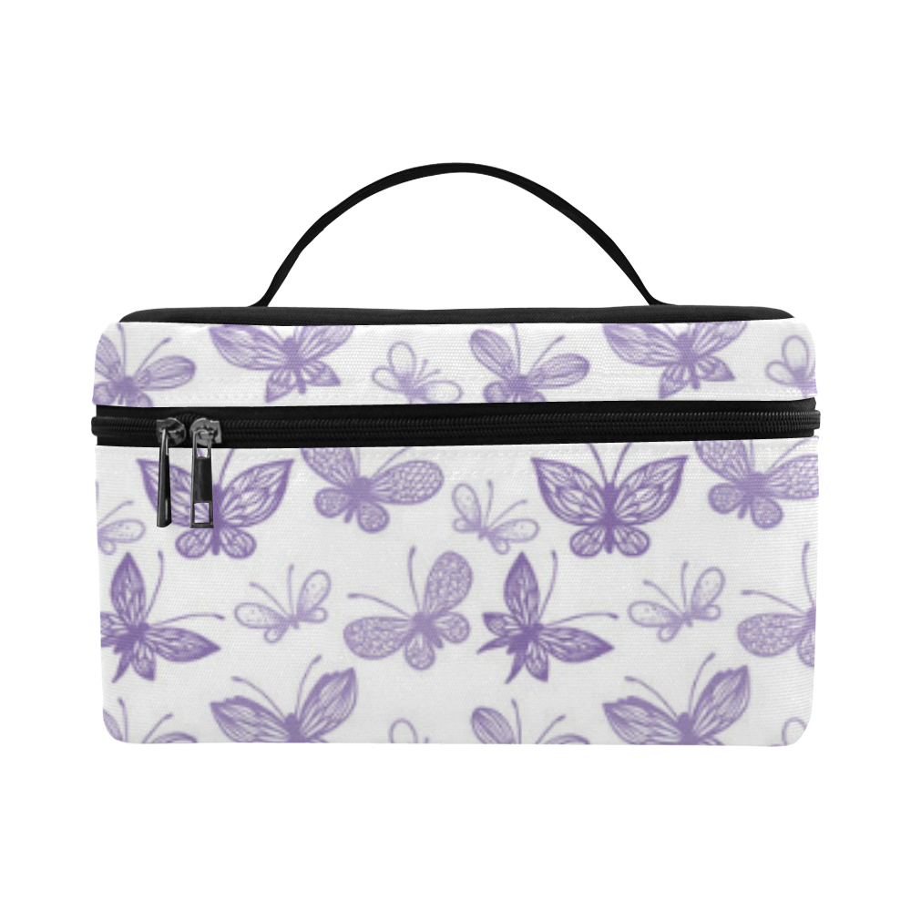 Cute Purple Butterflies Cosmetic Bag/Large (Model 1658)