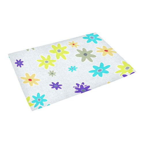 Floral Fabric 1B Azalea Doormat 24" x 16" (Sponge Material)