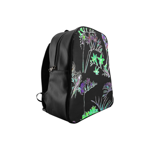 Flowers and Birds C by JamColors School Backpack (Model 1601)(Small)