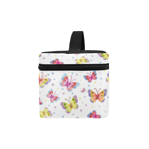 Watercolor Butterflies Cosmetic Bag/Large (Model 1658)
