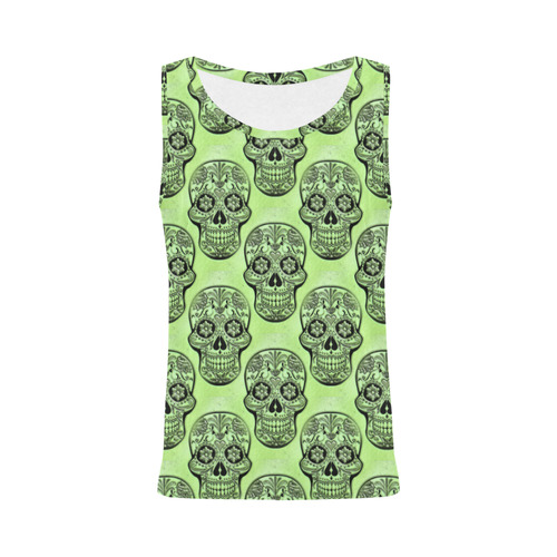 Skull20170513_by_JAMColors All Over Print Tank Top for Women (Model T43)