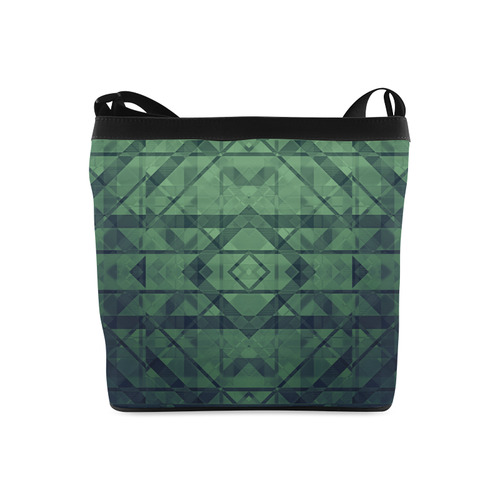 Sci-Fi Green Monster  Geometric design Crossbody Bags (Model 1613)