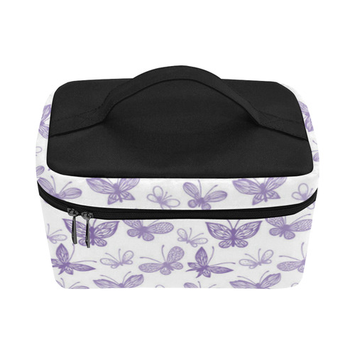 Cute Purple Butterflies Cosmetic Bag/Large (Model 1658)