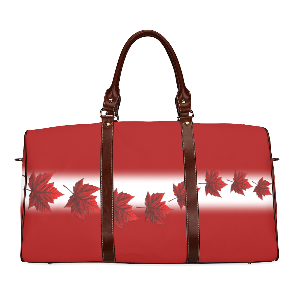 Canada Flag Travel Bags Canada Souveir Bags Waterproof Travel Bag/Small (Model 1639)