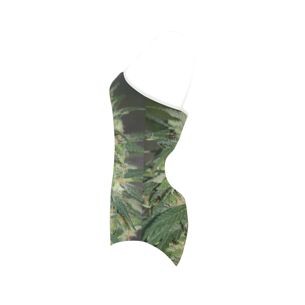 Green Crack Strap Swimsuit ( Model S05)