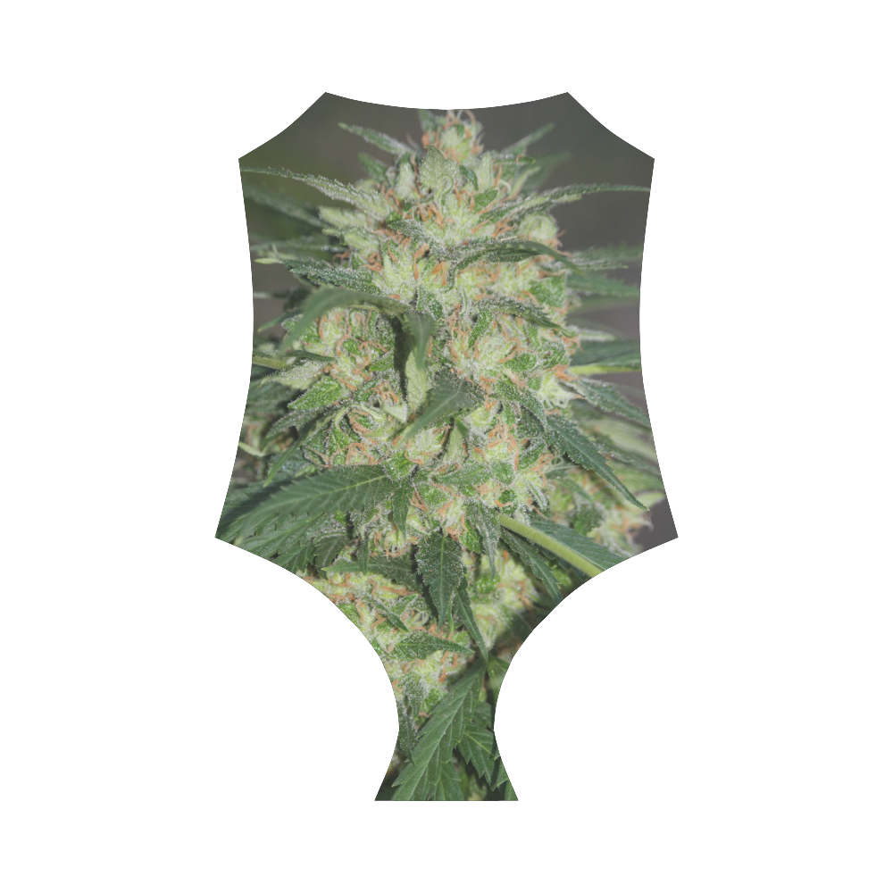 Green Crack Strap Swimsuit ( Model S05)