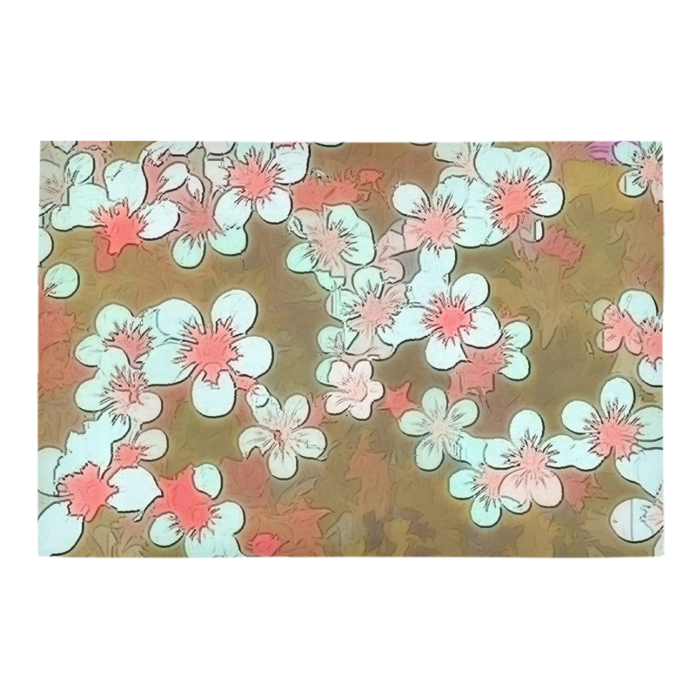 lovely floral 29 A by FeelGood Azalea Doormat 24" x 16" (Sponge Material)