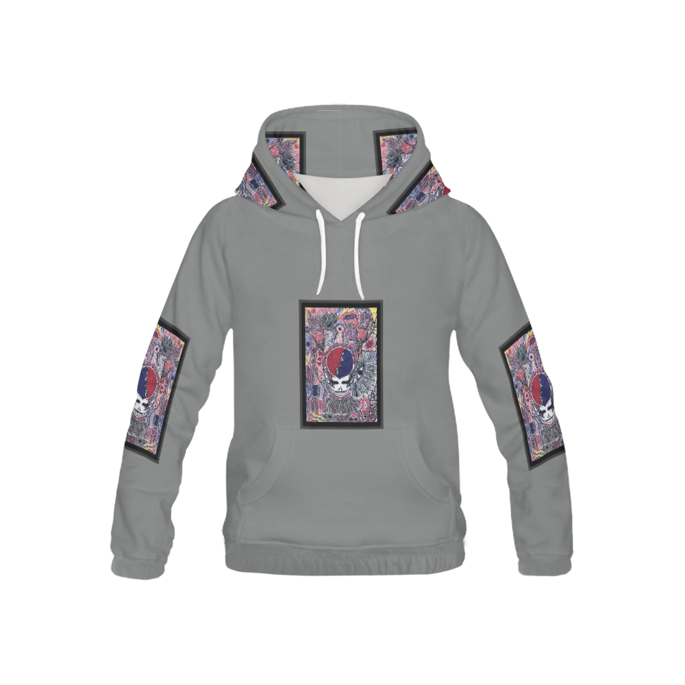 Grateful Dead Steal Your Face All Over Print Hoodie for Kid (USA Size) (Model H13)