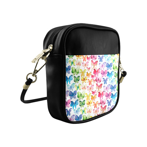 Rainbow Butterflies Sling Bag (Model 1627)