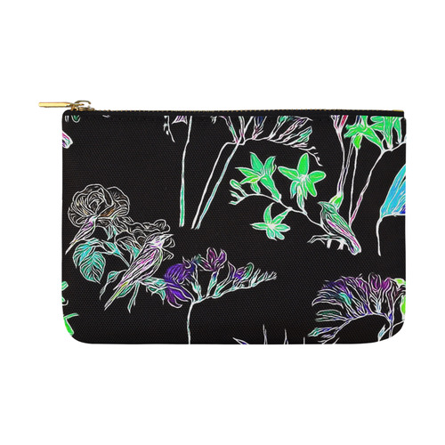 Flowers and Birds C by JamColors Carry-All Pouch 12.5''x8.5''