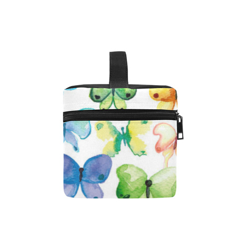 Rainbow Butterflies Cosmetic Bag/Large (Model 1658)