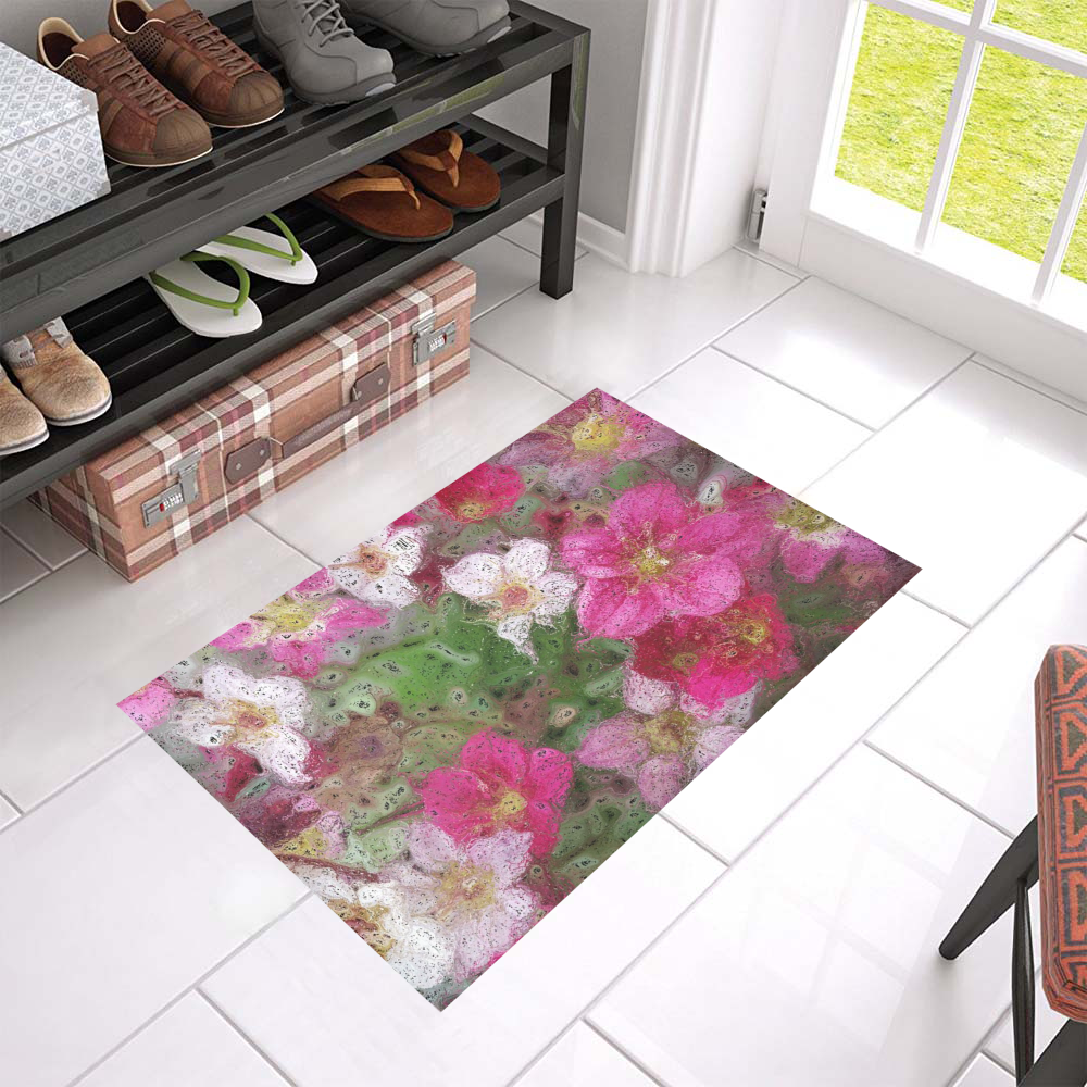 Amazing Floral 29C by FeelGood Azalea Doormat 24" x 16" (Sponge Material)