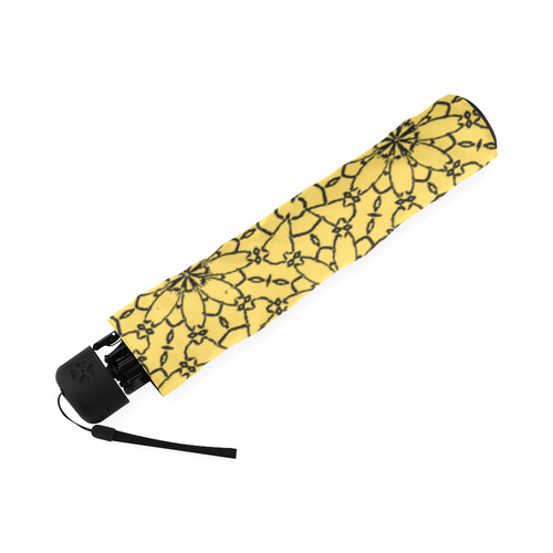 Primrose Yellow Lace Foldable Umbrella (Model U01)