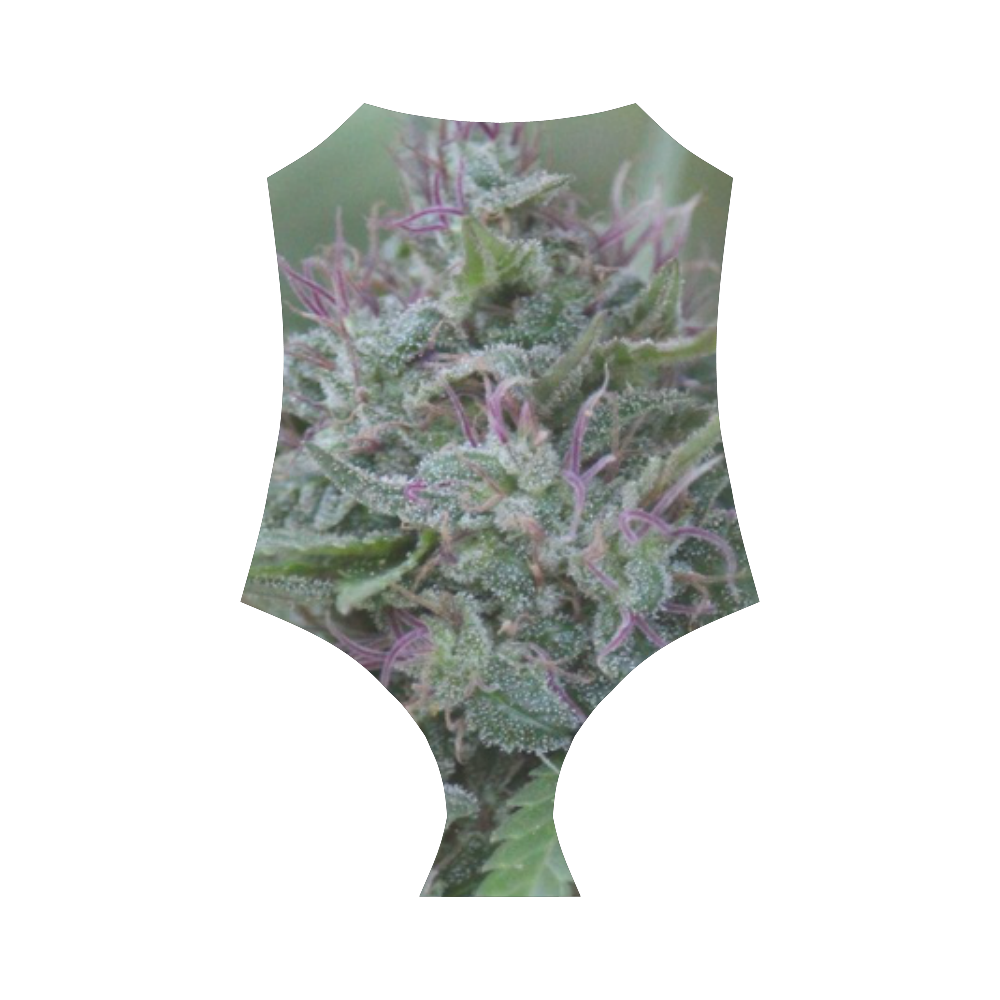 Purple Hair Lady Strap Swimsuit ( Model S05)