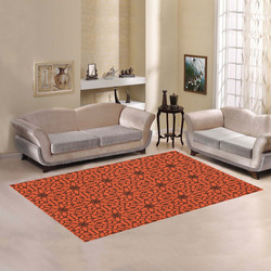 Flame Lace Area Rug7'x5'