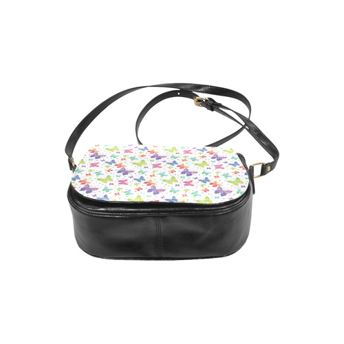 Colorful Butterflies Classic Saddle Bag/Small (Model 1648)