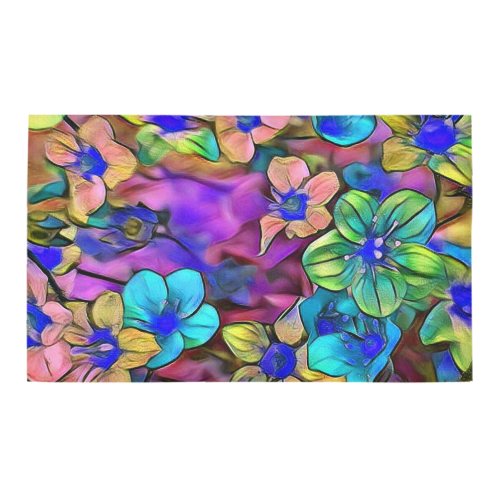 Amazing Floral 29A by FeelGood Azalea Doormat 30" x 18" (Sponge Material)