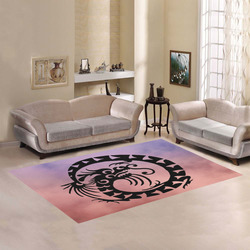 Chinese Fantasy Dragon C by FeelGood Area Rug7'x5'
