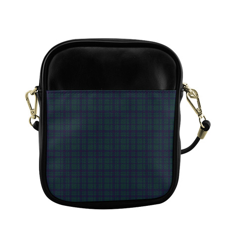 Green Plaid Rock Style Sling Bag (Model 1627)