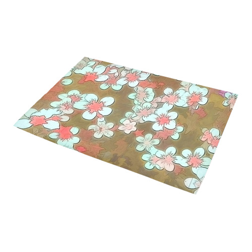 lovely floral 29 A by FeelGood Azalea Doormat 24" x 16" (Sponge Material)