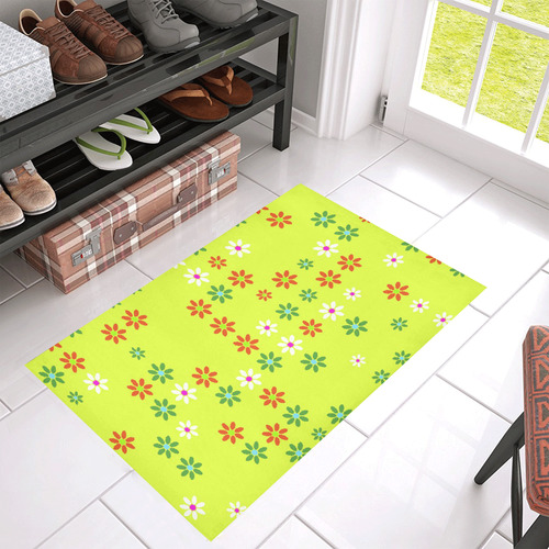 Floral Fabric 2C Azalea Doormat 30" x 18" (Sponge Material)