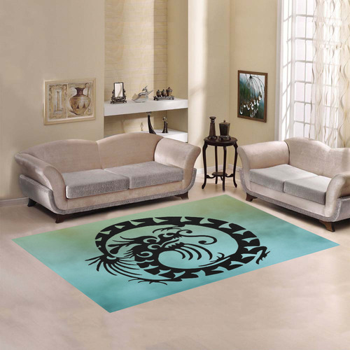 Chinese Fantasy Dragon B by FeelGood Area Rug7'x5'