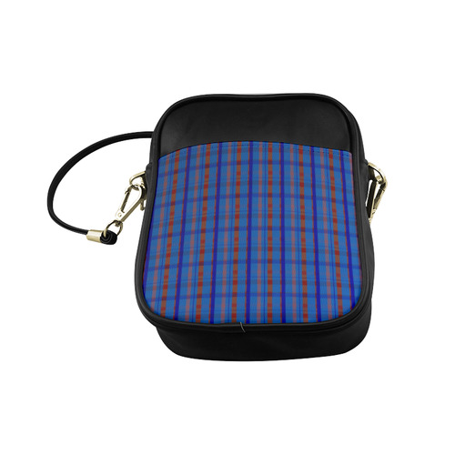 Royal Blue Plaid Hipster Style Sling Bag (Model 1627)