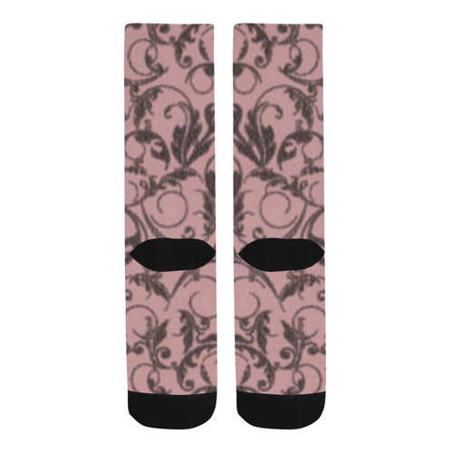 Bridal Rose Swirls Trouser Socks